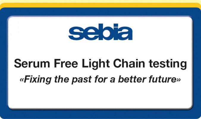 Sebia Workshop Serum free light chain testing