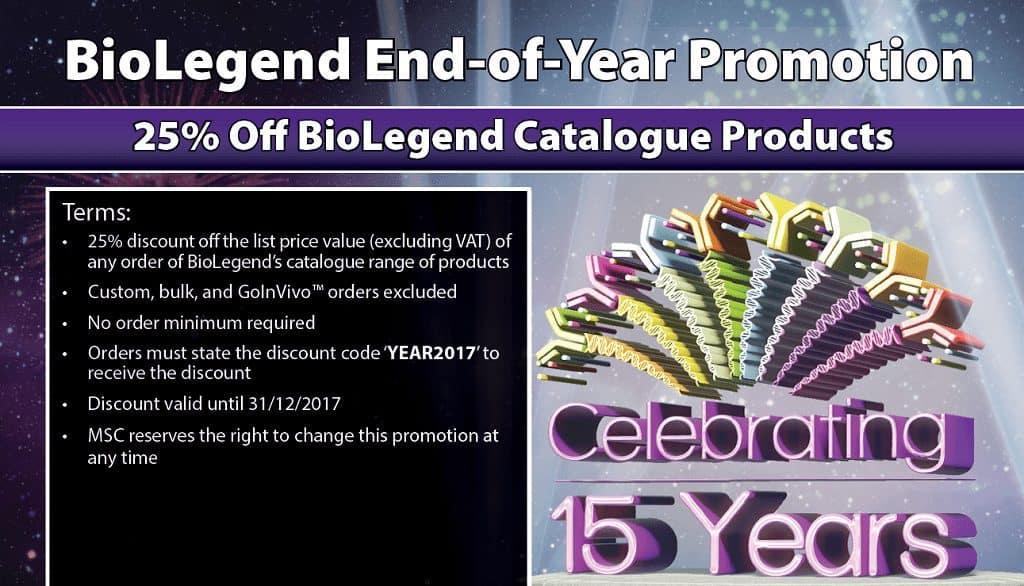 Biolegend Promo 2017 - Medical Supply Company