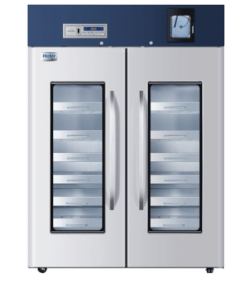 Double door blood bank refrigerator with drawer system Chromatography Refrigerator 4°C HXC-1308B | Medical Supply Company