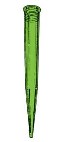 NON STERILE. Green tip for automatic pipette Oxford type.