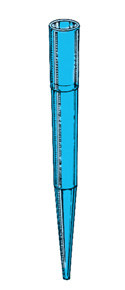NON STERILE. Light blue tip for automatic pipette Oxford type.