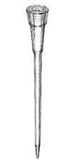 NON STERILE. White tip for automatic pipette micro Eppendorf type.