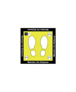 Covid 19 Square Floor Sticker Maintain 2m Distance | Medical Supply Company