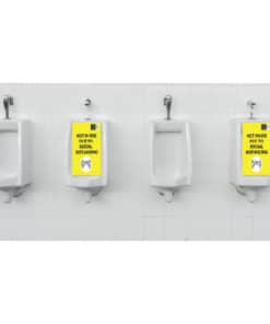Covid 19 Urinal Covers-variable sizes available Not to use due to social distancing | Medical Supply Company