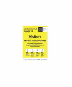 Covid 19 A2 visitors poster- internal Protect your loved ones | Medical Supply Company