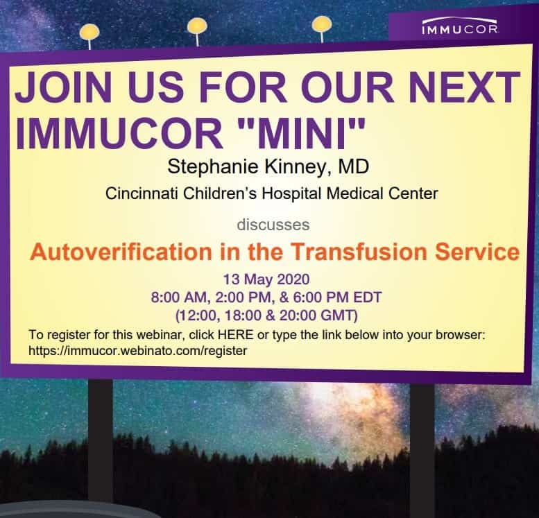 Immucor Mini Webinar | Medical Supply Company