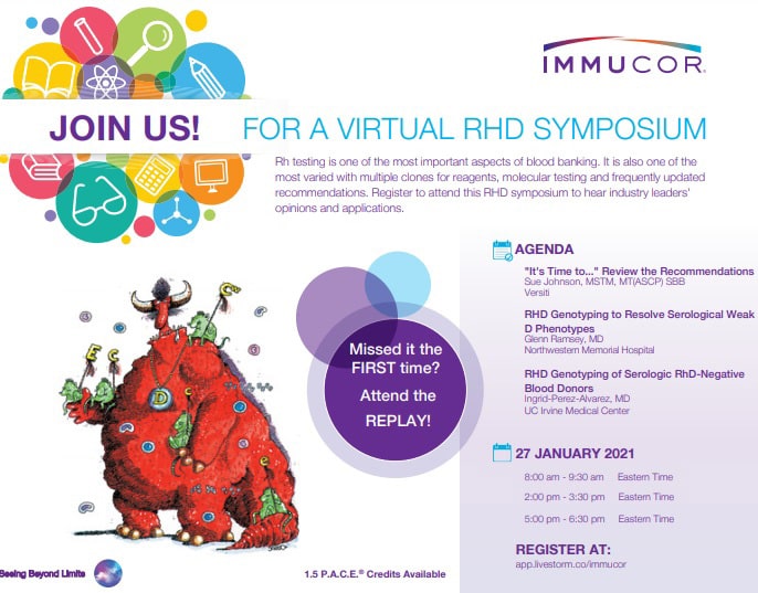 Immucor Virtual RHD Symposium | Medical Supply Company