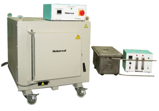 Muffle furnaces with protective gas box